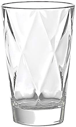 Barski - European - Glass - Hiball Tumbler - מעוצב אמנותית - 13.5 גרם. - סט של 6 משקפי כדורסל - מיוצר באירופה