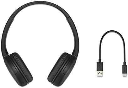 אוזניות אלחוטיות של Sony WH-CH510: אוזניות Bluetooth על האוזן האלחוטיות עם מיקרופון לשיחת טלפון, שחור