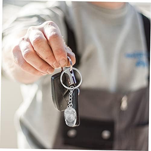 Besportble 2 pcs גידור מחזיק מפתחות זוג מחזיקי מפתחות חובבי מתכת תליון קטן מכסף מוזהב