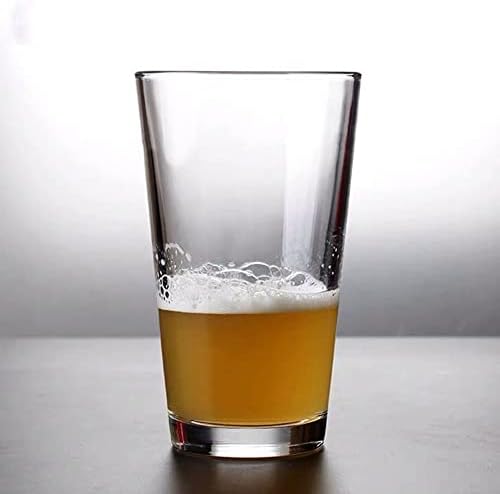 כוסות שתייה סט של 2 כוסות כוסות כדורגל גבוה 16 גרם. על ידי בית יסודות ומעבר - כוסות בירה, מים, מיץ, קוקטיילים, תה קר,