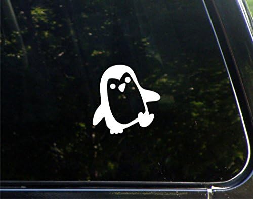 פינגווין - 8-3/4 x 2 - מדבקה מדבקות/פגוש ויניל למות ויניל לחלונות, מכוניות, משאיות, מחשבים ניידים וכו '.