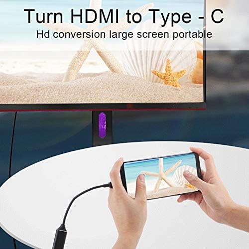 USB C סוג C ל- HDMI מסך הקרנת מסך נחושת ליבת נחושת HD כבל מירטור מסך טלפון 4K 30Hz USB 3.1 סוג C למתאם HDMI תואם ל-