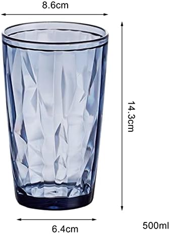 כוסות מים של AmayyASB זכוכית שתייה צבעונית כוס מים כוס מיץ כוסות לשתיית תה צלול מטבח בר שתייה בר שתייה